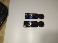 Schlüsselanhänger, Chip für Einkaufswagen, Metall, inkl. druck