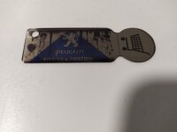 Schlüsselanhänger, Chip für Einkaufswagen, Metall, inkl. druck