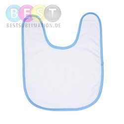 Lätzchen, blau , Frottee inkl Druck