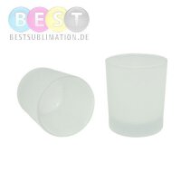 Windlicht/Teelichtglas 170ml  satiniert inkl. Druck