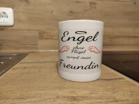 Zaubertasse 330ml, Schwarz,inkl. Druck